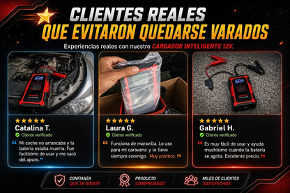 ARRANCADOR PORTÁTIL - NUNCA MÁS TE QUEDES VARADO: ARRANCA TU AUTO EN SEGUNDOS