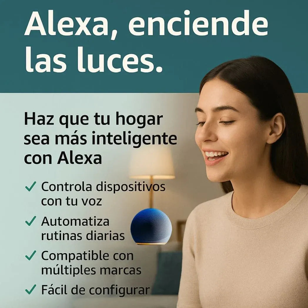 Parlante portátil Inteligente Alexa™ Potencia tu Música en Cualquier Lugar + ENVÍO GRATIS
